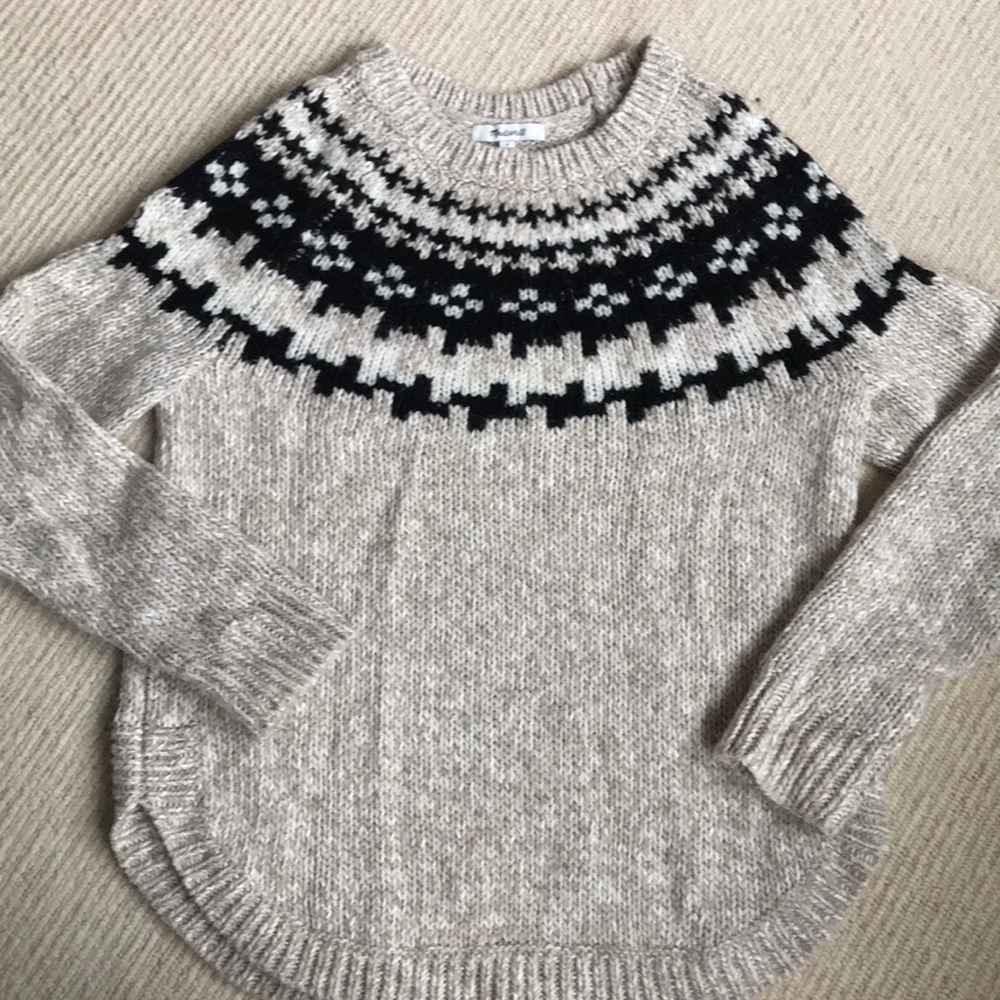 Madewell fair isle sweater